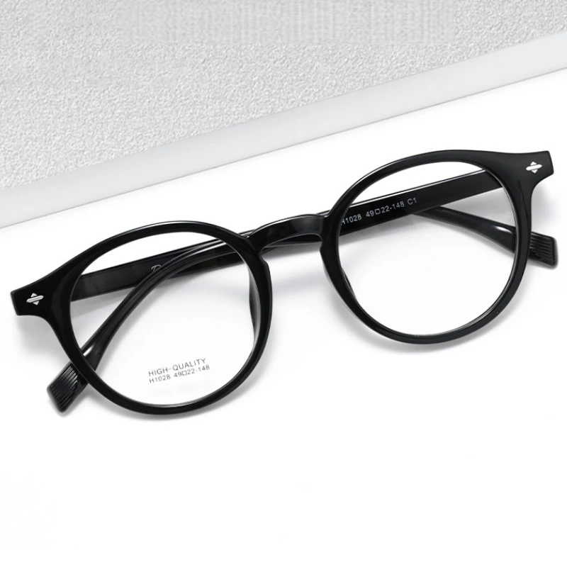 

Kuxa Round Optical Prescription Glasses Myopia Hyperopia Men and Women Retro Progressive Big Anti-Reflective Recipe Eyewear