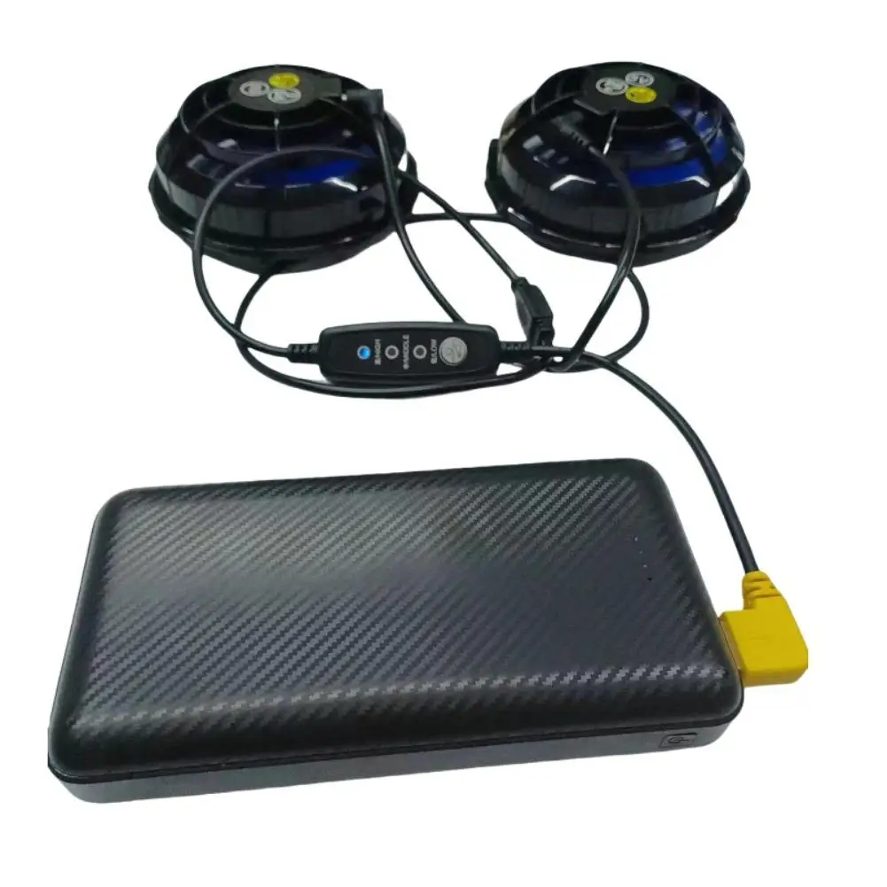 USB-A Fan Cable with On-Button Level Switches, 5V to 12V Cord for Mobile Cooling Gear, 100 PVC Cord for Outdoor Work Use ﻿