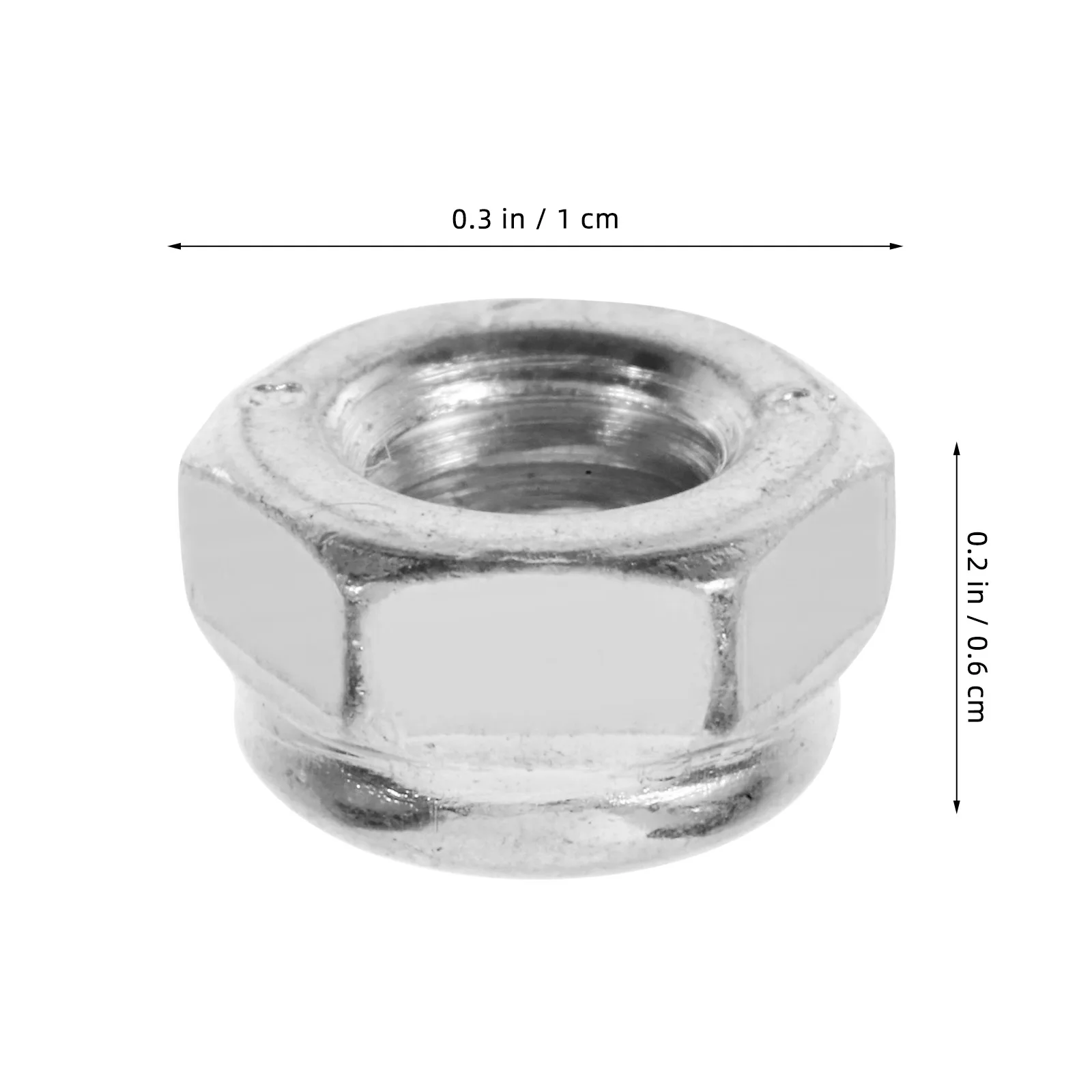 

100pcs Hexagon locking Nuts Stainless Small Lock Nuts Steel Anti loose Lock Nut Nylon Insert for Washers MachineryCars