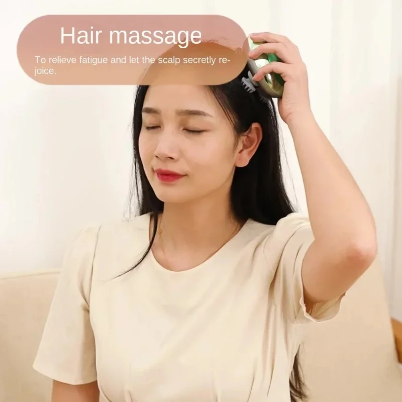 جهاز مساج كهربائي صغير لتخفيف الضغط على فروة الرأس للاستخدام المنزلي، جهاز تدليك ميريديان محمول ومتعدد الوظائف مقاوم للماء