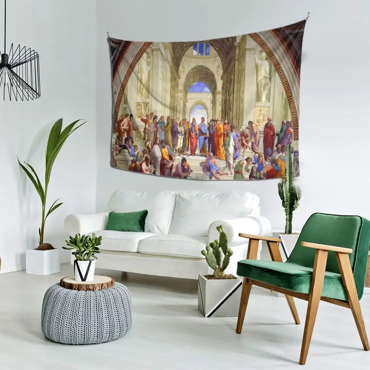 

Raphael The School of Athens, from the Stanza della Segnatura Tapestry Funny House Decoration Tapestry
