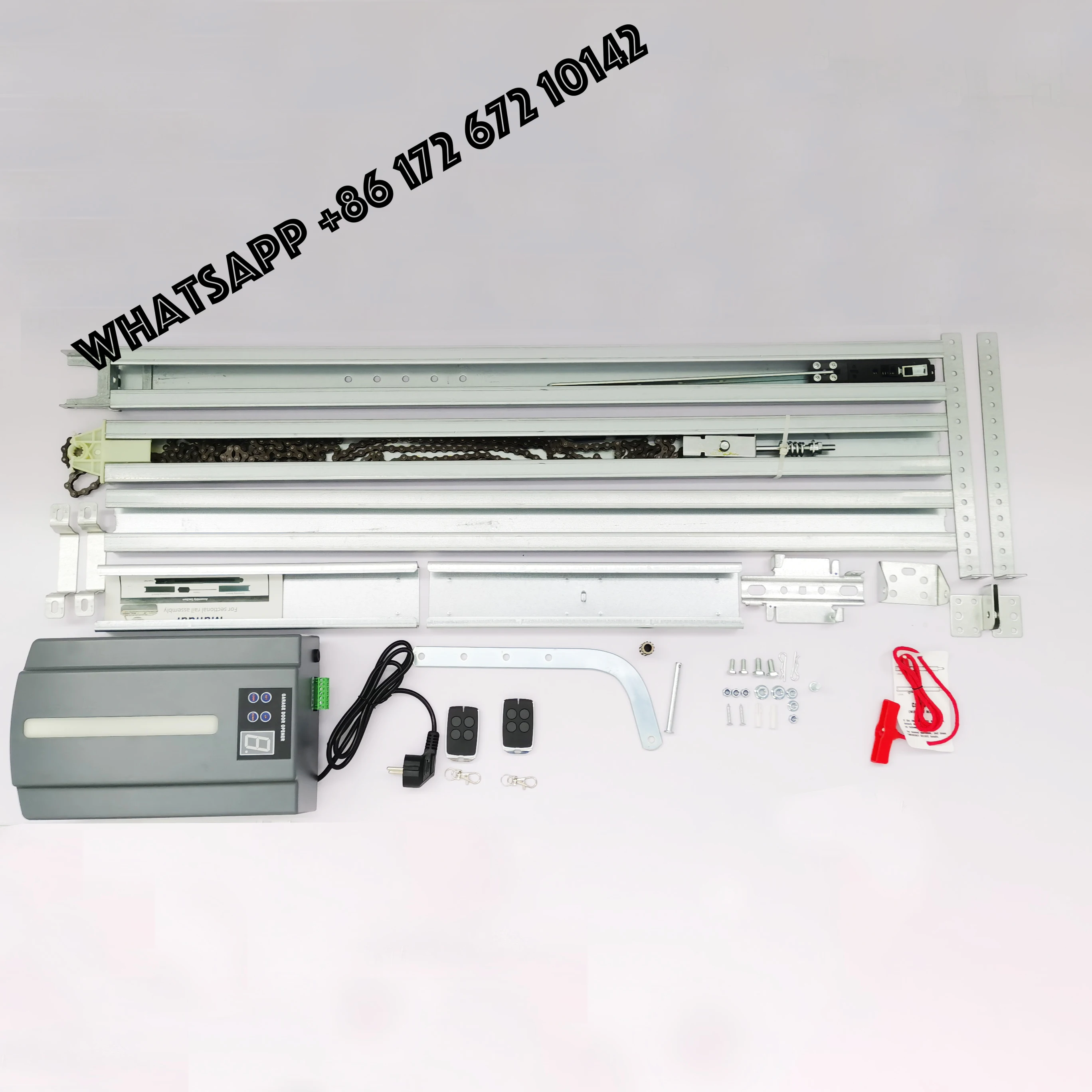HOT  T Rail Galvanized Steel Sectional Aluminium Garage Door Opener Automatic High Speed
