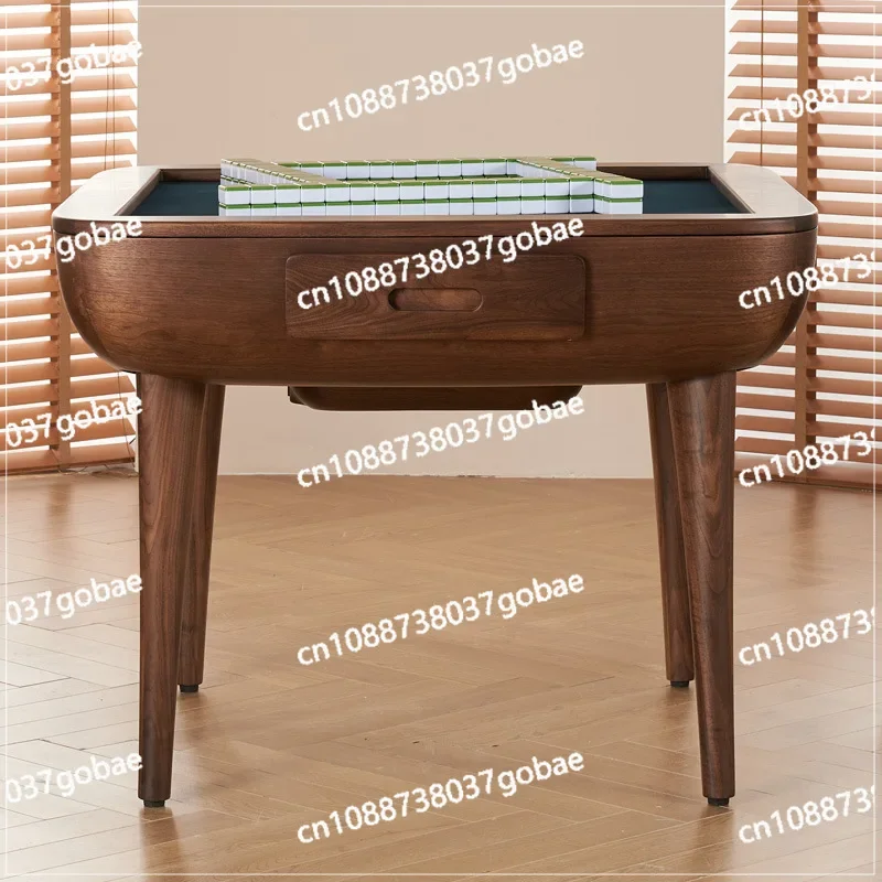 

Бытовая машина для маджонга из массива черного ореха, обеденный стол, встроенный автоматический механизм двойного назначения