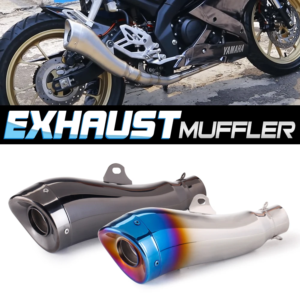 

Универсальный мотоциклетный глушитель 51 мм, модифицированный Escape для XMAX300 GSX1300R ZX4R XJR1300 Z400 R3 MT07 MT09