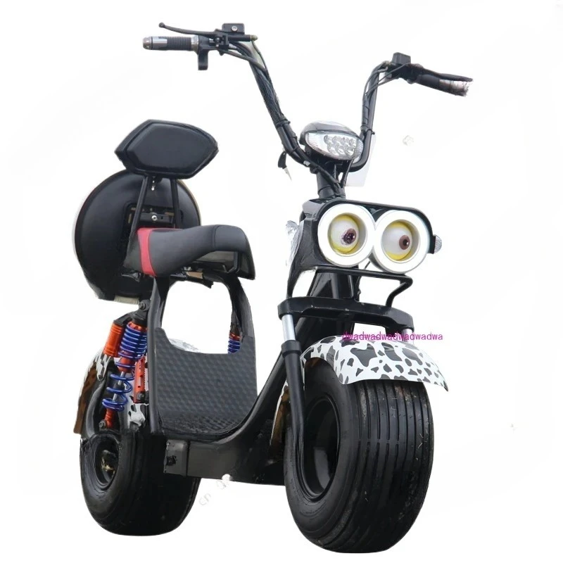 

New electric vehicle large wide tire adult scooter two-wheeled off-road vehicle battery car scooter motorcycle sports car