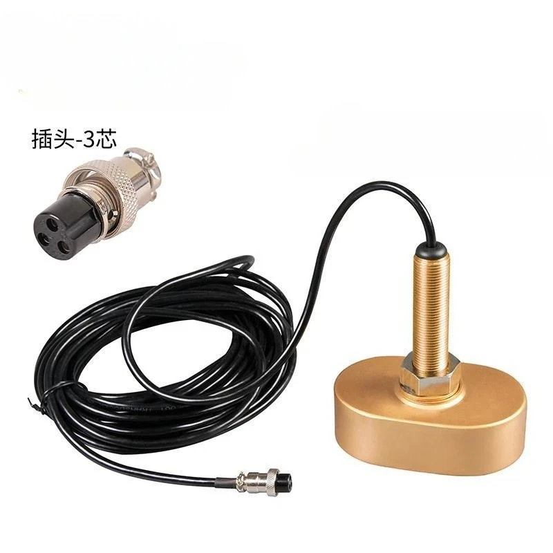 Suitable for marine fishing finder 2KW transducer 600W sensor, dual frequency 1KW probe