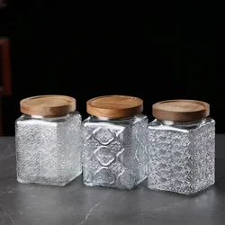 Glass Cans for Food Storage Containers Mason Jar Glass Pots Airtight Lids Useful Things for Kitchen Box Transparent Boxes Sealed