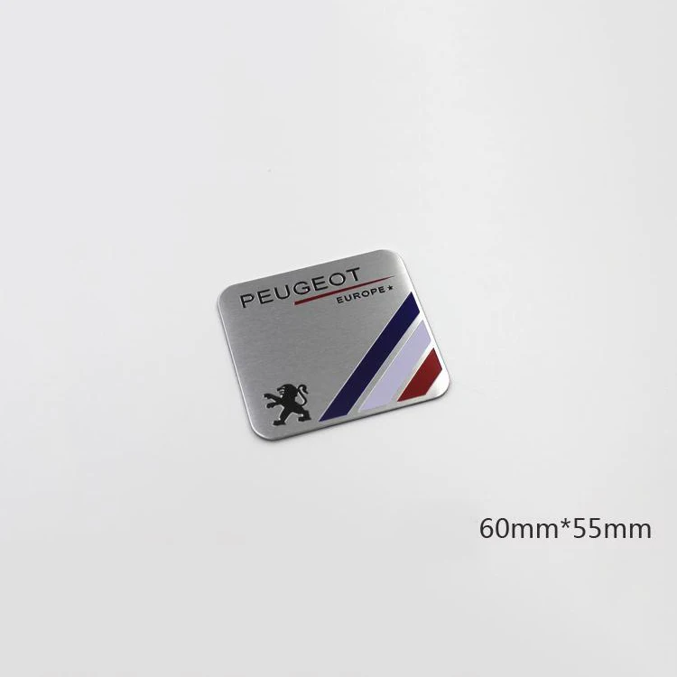 Auto-Styling-Aufkleber 3D Aluminium Heck-Emblem Abzeichen Karosserie-Dekor für Peugeot 408 4008 308 3008 Rifter 5008 508 2008 208 301 RCZ 407 – Detail 3