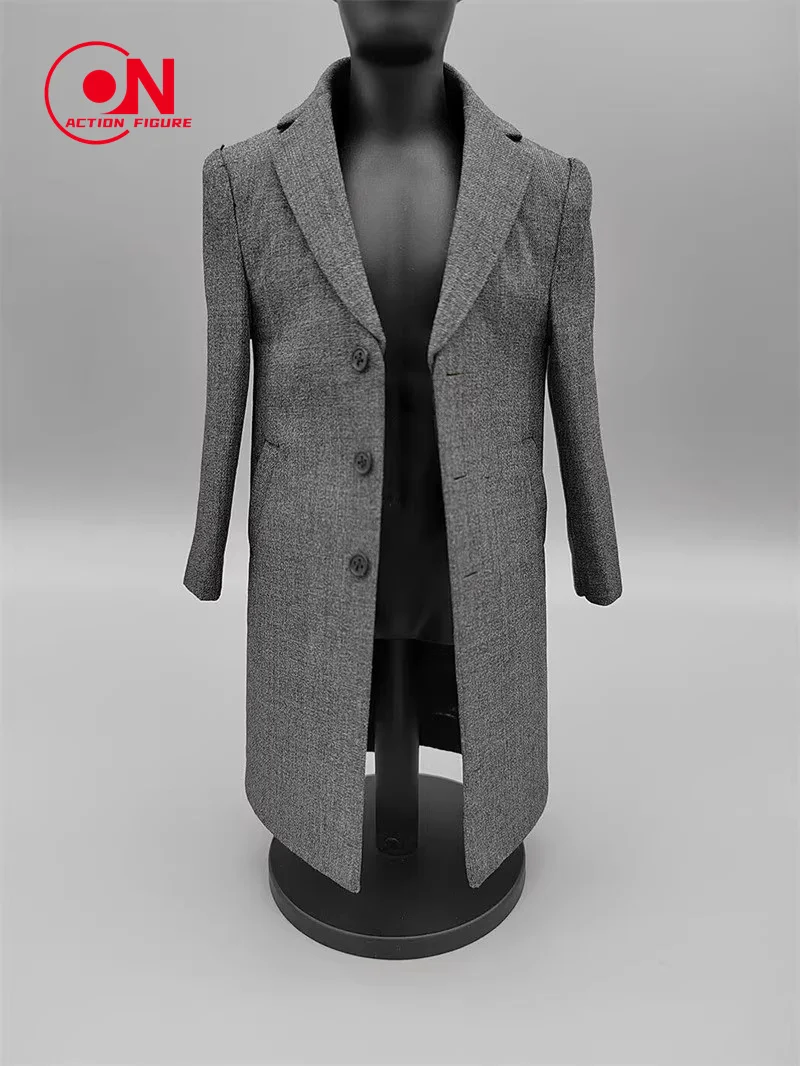 لعبة مركز 1/6 مقياس الذكور معطف طويل القماش الصوفي دعوى الملابس نموذج صالح 12 ''الجندي القياسية عمل الشكل دمى الجسم #2