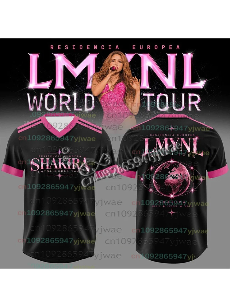 Shakira World Tour 26 T-Shirt Wolf LMYNL 2026 Kurzarm-T-Shirt Popmusik-Fans-Geschenk Loose Streetwear Tops Herren- und Damenbekleidung – Detail 9