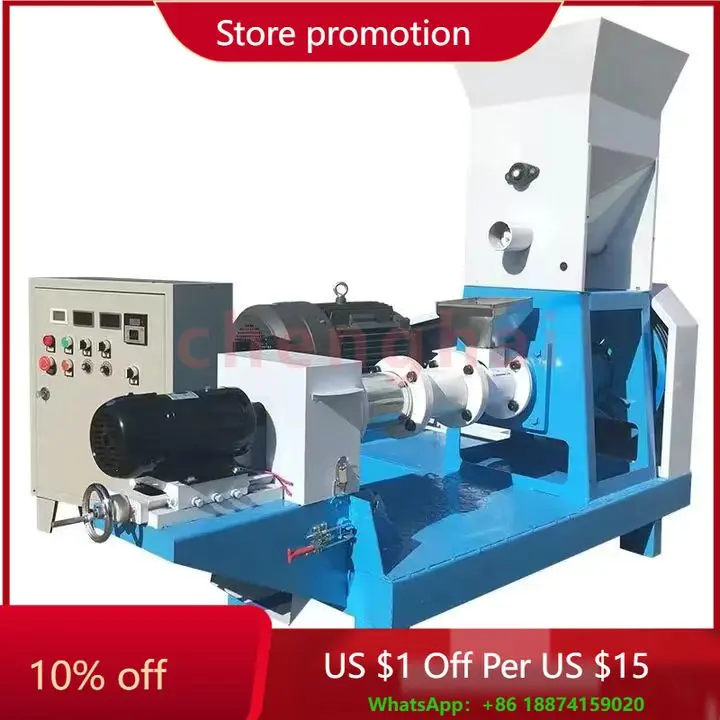 

New Condition Electric Pet Feed Extruder Machine Stainless Steel Material