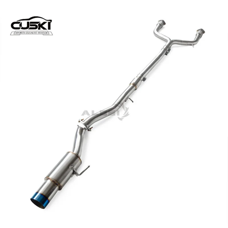 Customizable Catback Exhaust for Infiniti Q50 3.0T 2014-2022 Large Caliber Pointed Front Y-shaped Pipe Heat Shield