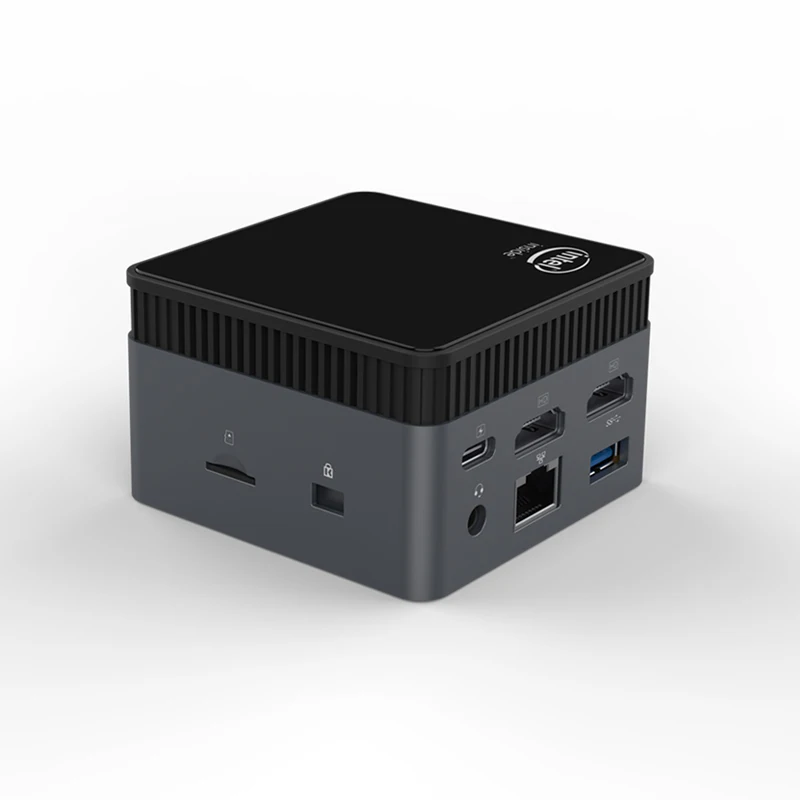 XCY-Mini PC Intel Celeron, N5105, N100, LPDDR4, SSD de 256GB, NVMe, Intel AC7265, Wi-Fi de banda dupla, Bluetooth 4.0, Gigabit, LAN, 4K, Windows 10