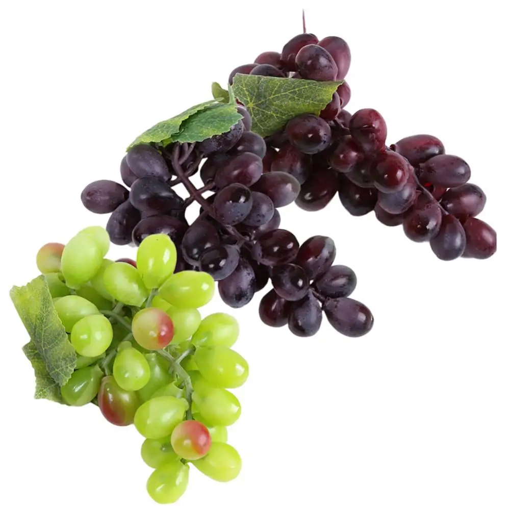 1 Bunch Fake Grape 36 Grapes Not Spoil Beautiful Artificial Plastic Lifelikes Faux Fruit Home Garden Decoration 인조 포도