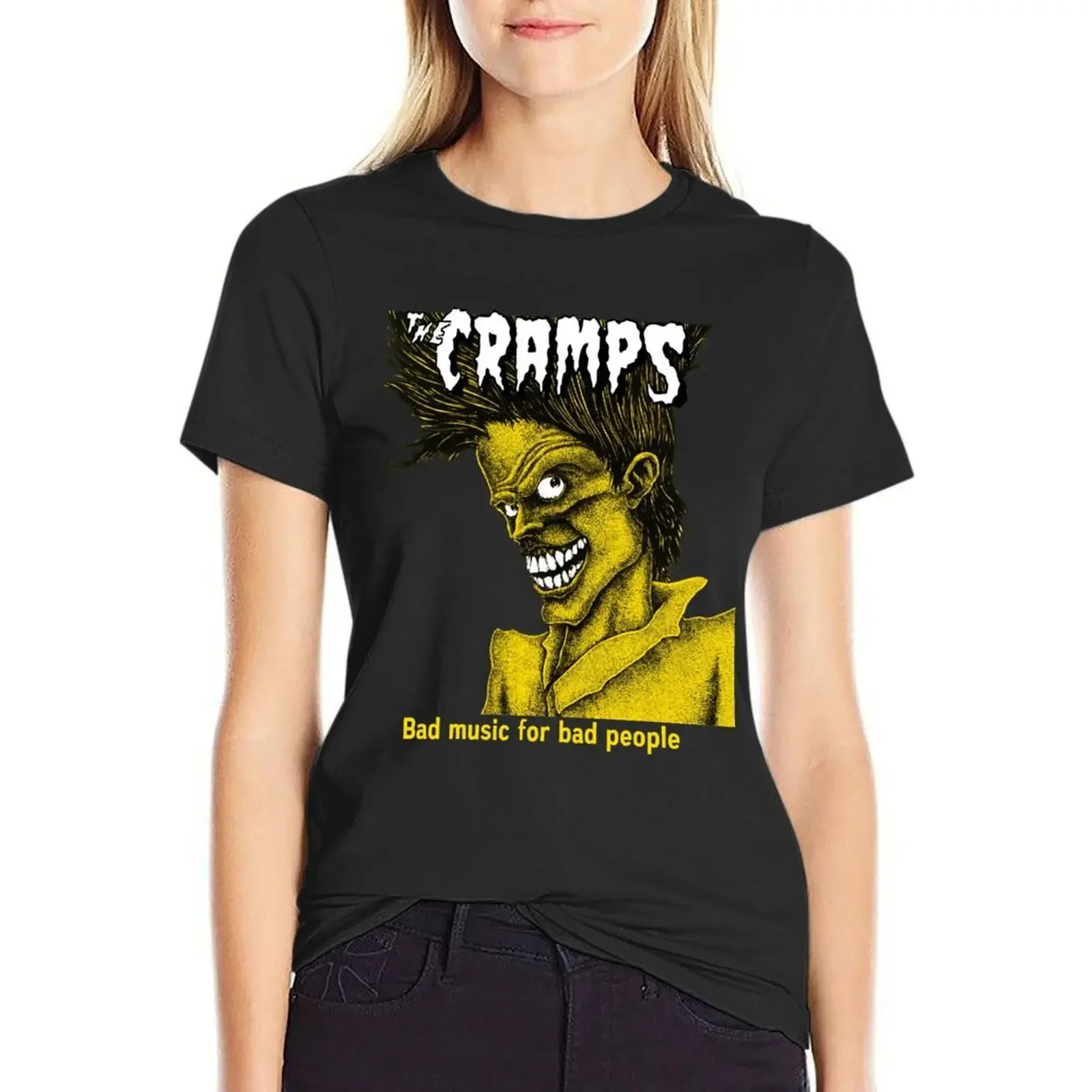 Cramps T-shirt lady clothes summer top funny cotton t shirts Women