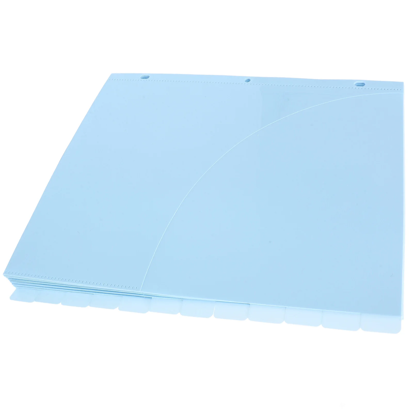 12 Pcs File Folder Binder Divider Pockets Plastic Document Holders Office Supplies Paper Sleeves ganizer