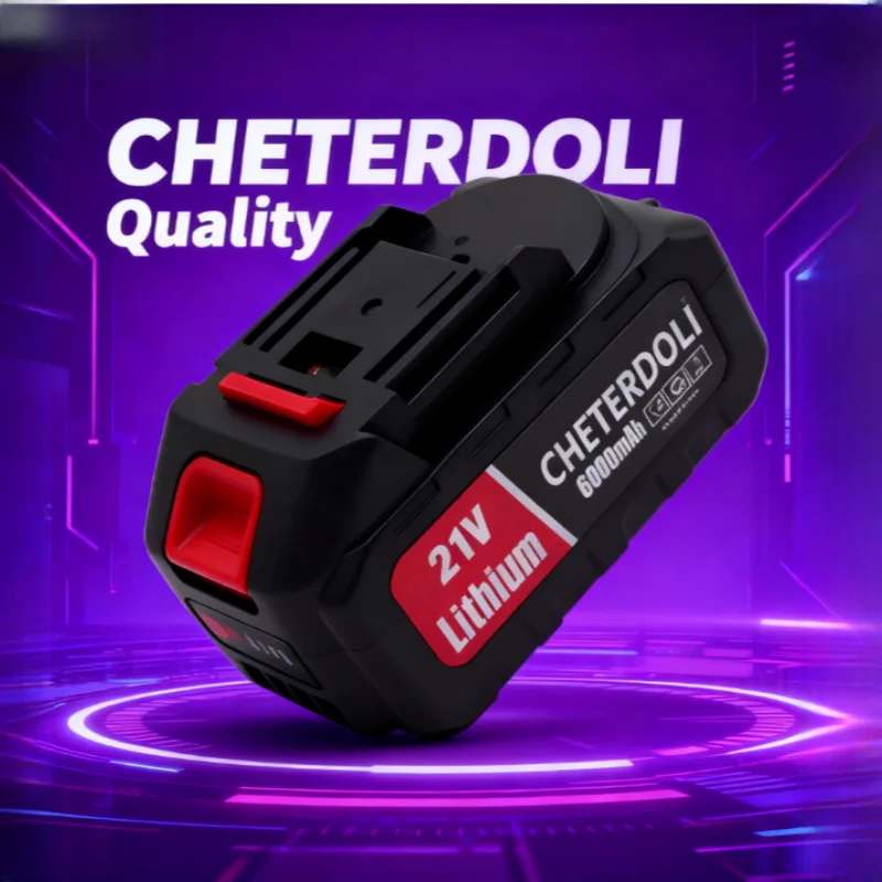 

21V 6000mAh Battery for Makita 18V Power Tools, Replacement Lithium Ion Battery Pack with Fast Charger and LED Indicator,