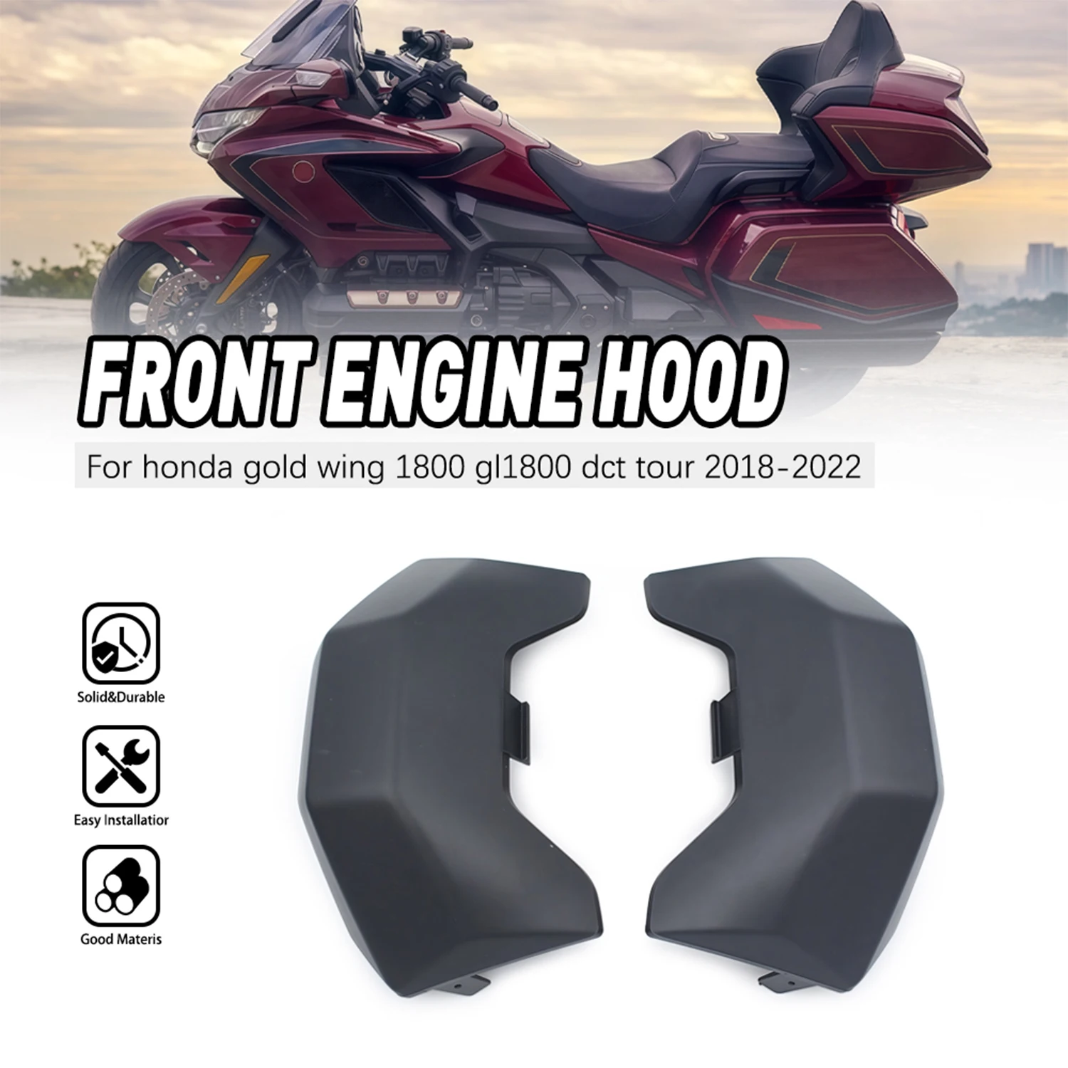 

Motorcycle Decorative Cover Front Engine Shroud Anti-Fall Bar For Honda Gold Wing GL1800 DCT Tour 2018-2022 GL1800 F6B
