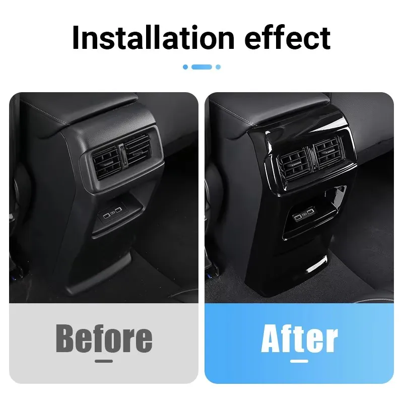 Für Honda CR-V CRV 6. Generation 2023 2024 2025 2026 Hybrid Glänzend Schwarze Stil Auto-Innenverkleidung Zubehör Linkslenker LHD – Detail 10