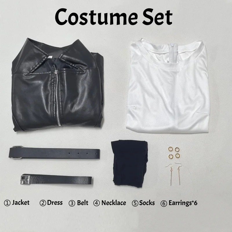 Smoking Behind the Supermarket with You Yamada Cosplay Costume Anime Role Play Uniform Women Halloween Comic Con Party Outfit - view 6