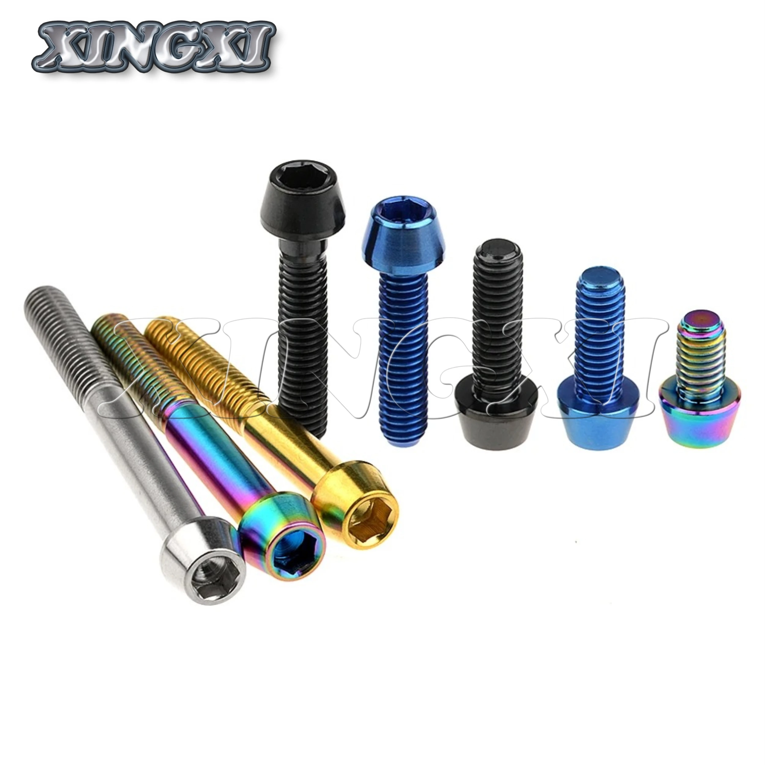 Xingxi 5 قطعة M5 M6x9-65mm مفتاح ألين تفتق رئيس الترباس المسمار ل جذع دراجة Seatpost دراجة أجزاء GR5