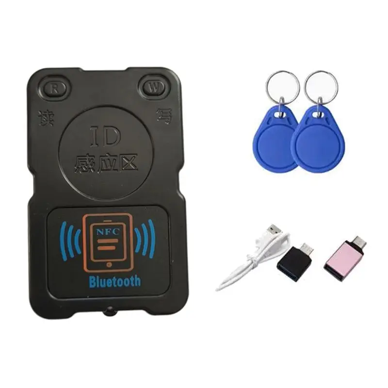 [B24B!】 -PM8 Bluetooth RFID Smart Chip Card Copier Encryption Key Reader Writer 13.56Mhz/125Khz Duplicator BT Duplicator