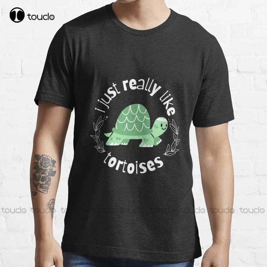 I Just Really Like Tortoises Trending T-Shirt Mens Muscle Shirt Oversized Graphic T Shirts 100% Cotton Xs-5Xl Size Retro