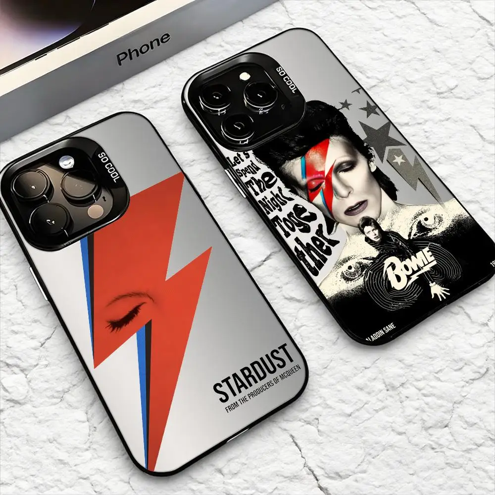 D-David BowieS Cool Phone Case For iPhone 17 16e 16 15 14 13 12 11 mini Pro Max X XR XSMAX 8 7 Air Plus Anti Fall Matte Cover