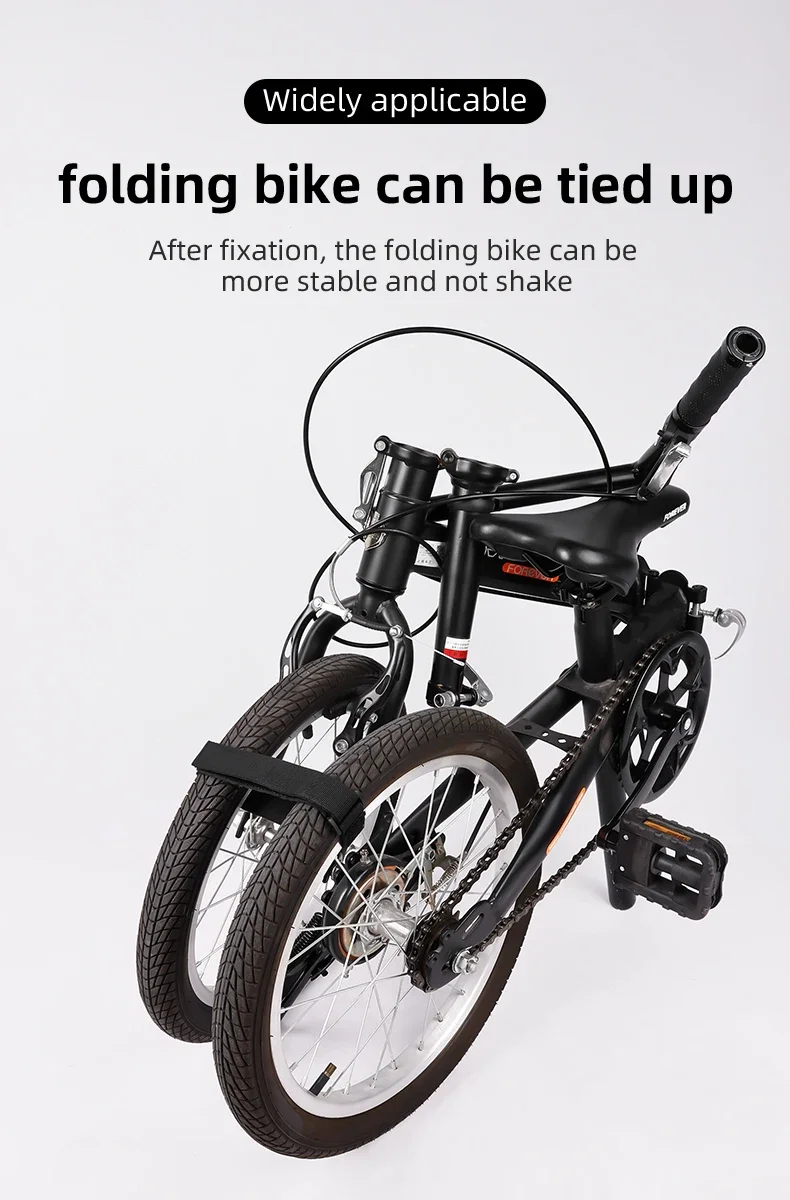 Langlebige, sichere Befestigungsgurte für Falträder, verstellbare Gurte, Fahrradzubehör – Detail 4
