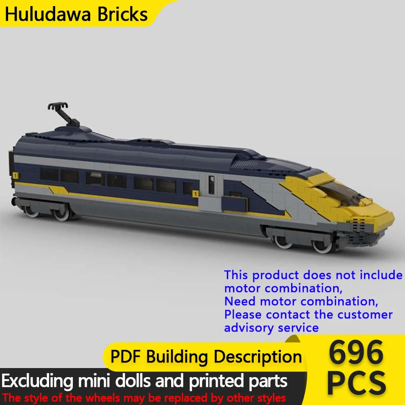 

City Car Model MOC Building Bricks Class 374 Electric Locomotive Modular Technology Gifts Holiday Assemble Children Toys Suit