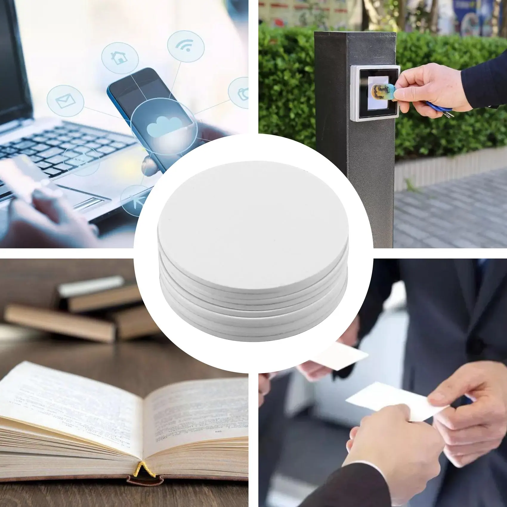 FZFZ 10 шт. NFC для монет TAG Key 13,56 МГц 215 универсальная этикетка RFID сверхлегкие метки этикетки для телефона