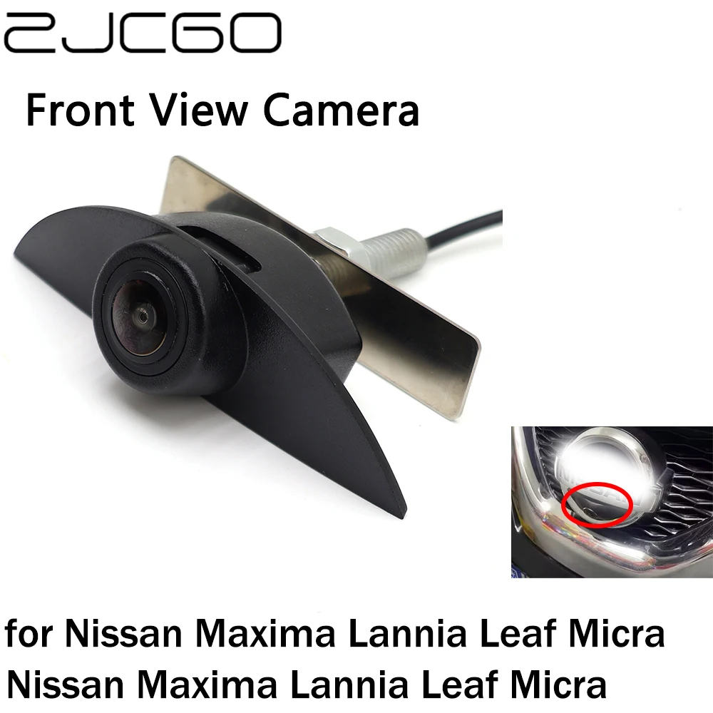 ZJCGO Front View LOGO Parking Camera AHD 1080P Night Vision for Nissan Maxima Lannia Leaf Micra Nissan Maxima Lannia Leaf Micra