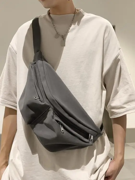 Casual Unisex Crossbody Bag Waterproof Oxford Cloth Leisure Sport Brand Waist Bag Men's New Style Japanese Style Sling Bag
