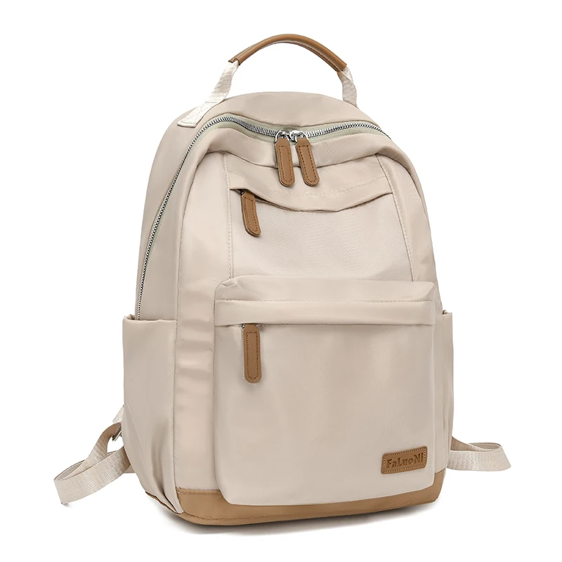 

Stylish High-Grade Backpack for Women New Color Block Nylon Multi-Pocket Shoulder Bag for Daily Use Commuting Leisure Backpack