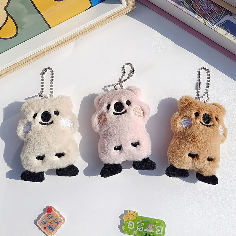 

Cute Cartoon Plush Doll Koala Keychain Hanging Ornaments Hanging Clothing Accessories Bag Decoration Car Keychain Pendant