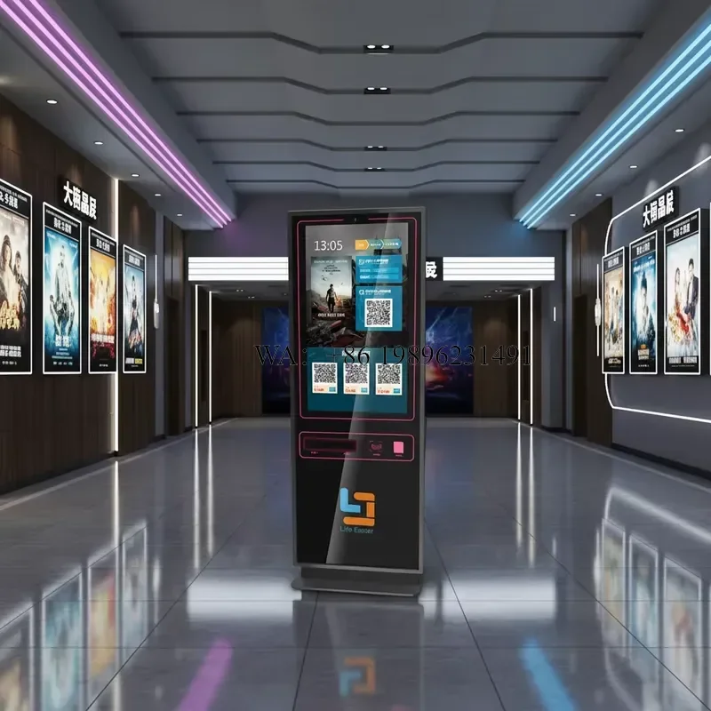 43 Inch Self-Service Ticket Vending Kiosk OEM Touch Screen Multi-Function Ticket Dispenser Terminal SDK Indoor