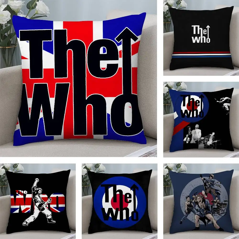

T-The W-Who Rock наволочка короткая плюшевая двусторонняя квадратная наволочка с принтом диван домашняя подушка декор