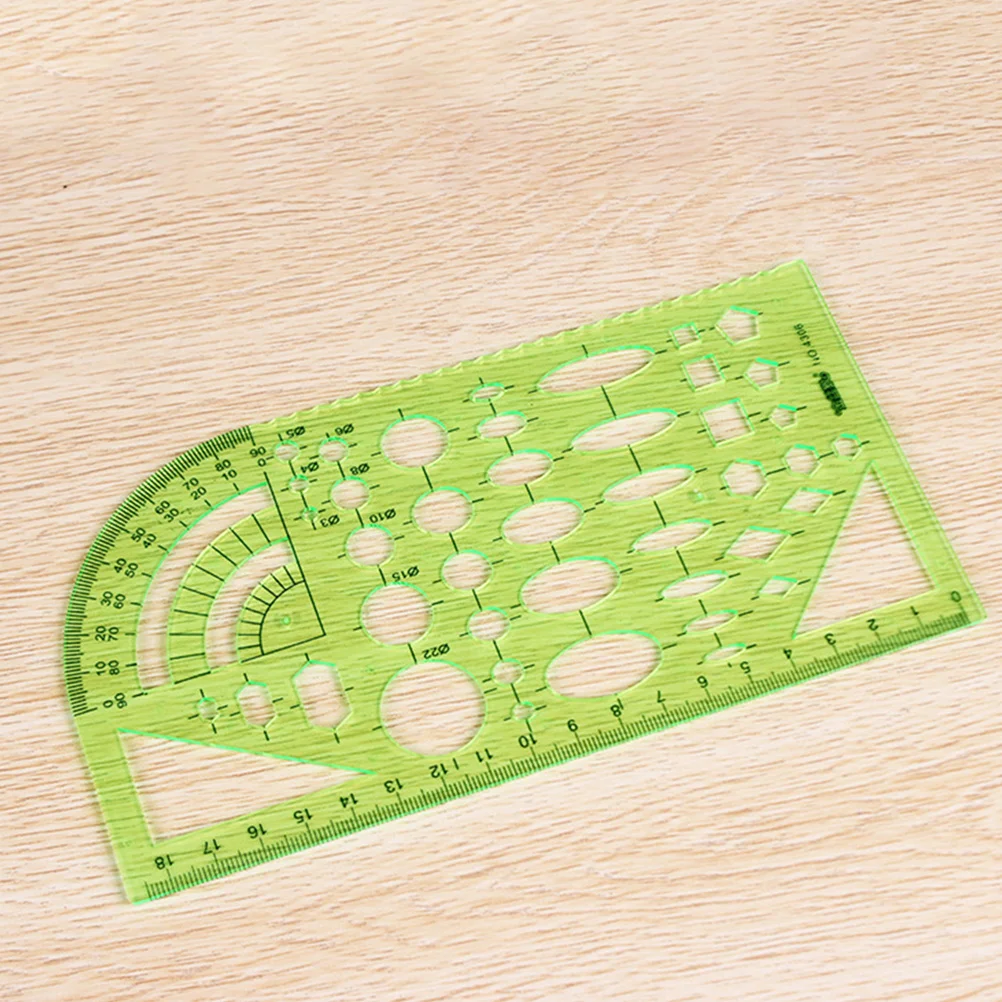 

BUTIFULSIC Geometric Circle Ruler Transparent Grid Stencil Kit for Drawing Architecture Drafting Measuring Craft quilting Tools