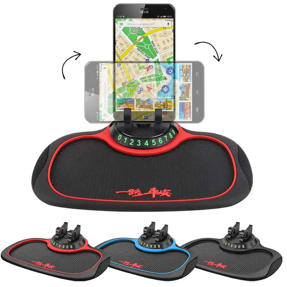 

Multi-Functional Car Anti-Slip Mat Auto Phone Holder Non Pad Silicone Anti Slide Dashboard Sticky Mount Mat Slip Dash S6Q8