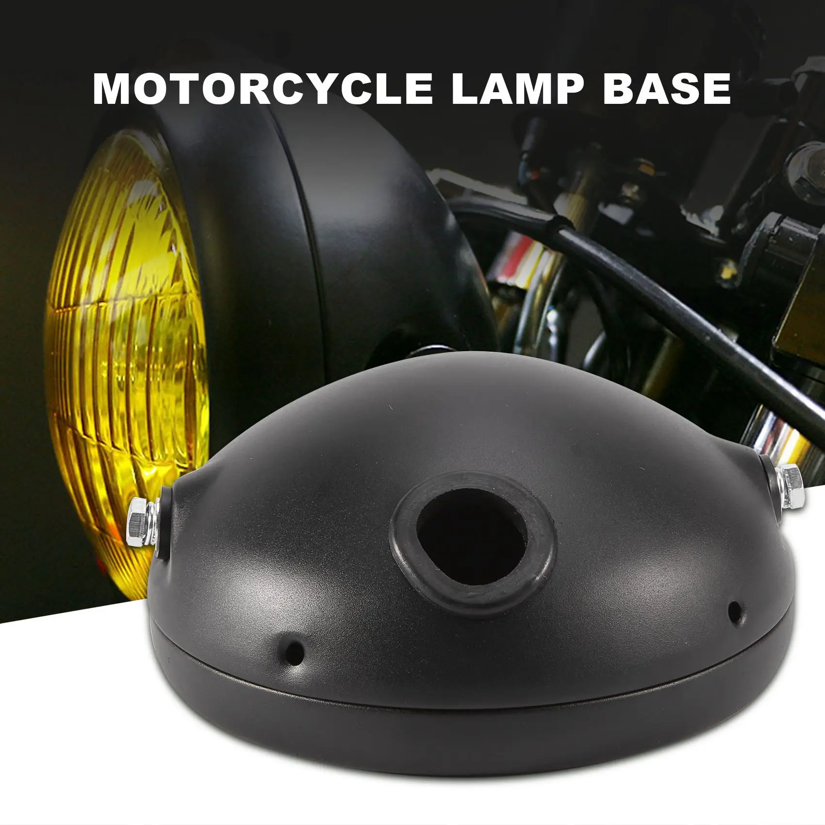 Motorcycle Headlight Base 7-Inch Retro Motorcycle Modified Headlight Base LED Headlight Shell Base