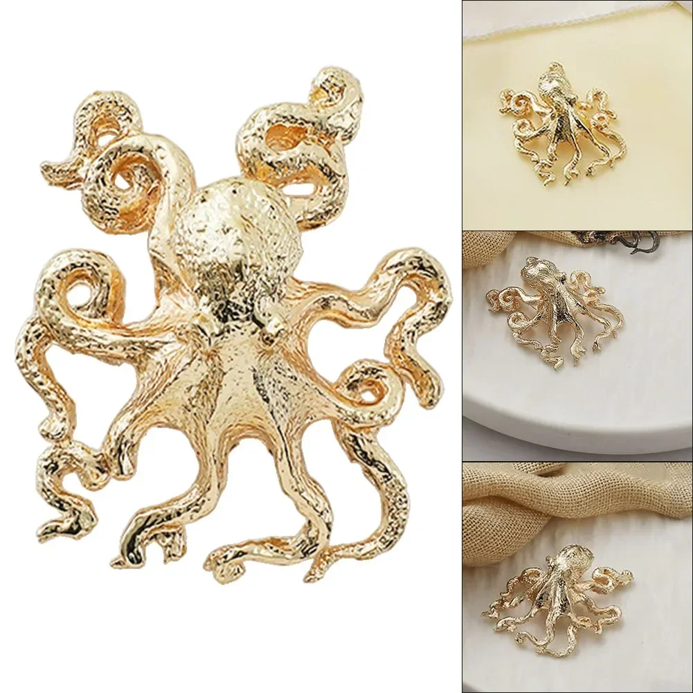 Brass Octopus Drawe Wardrobe Brass Single Hole Handle Kitchen Cabinet Handles Accessories Antique Tea Set Craft Home Decoration