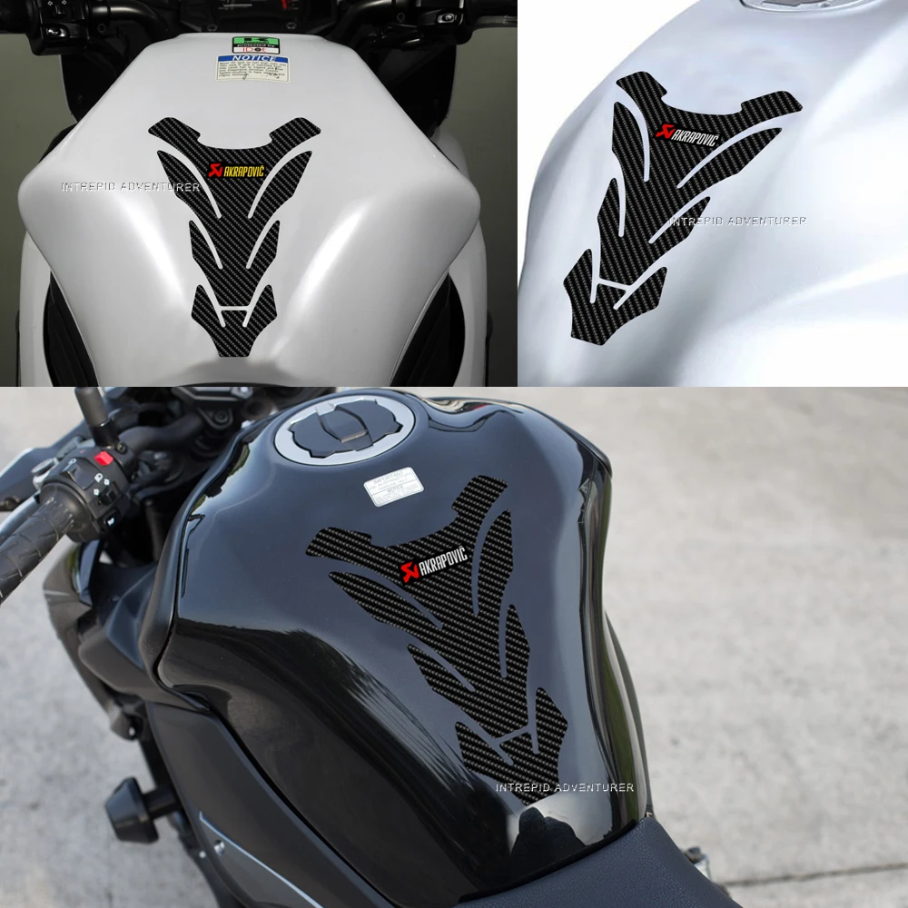 New 3D Epoxy Resin Sticker Motorcycle Fuel Oil Tank Pad Protection Cover Universal Fishbone Decal
