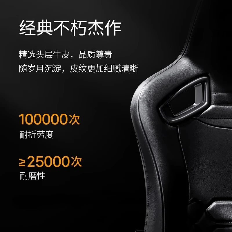 Büro-Computerstuhl aus Rindsleder