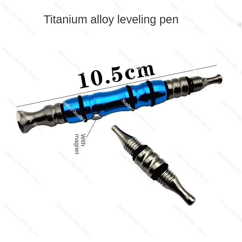 Car Dent Repair Tool Replaceable Head Leveling Pen Titanium Alloy Head Aluminum Alloy Body Dent Shaping Accessories