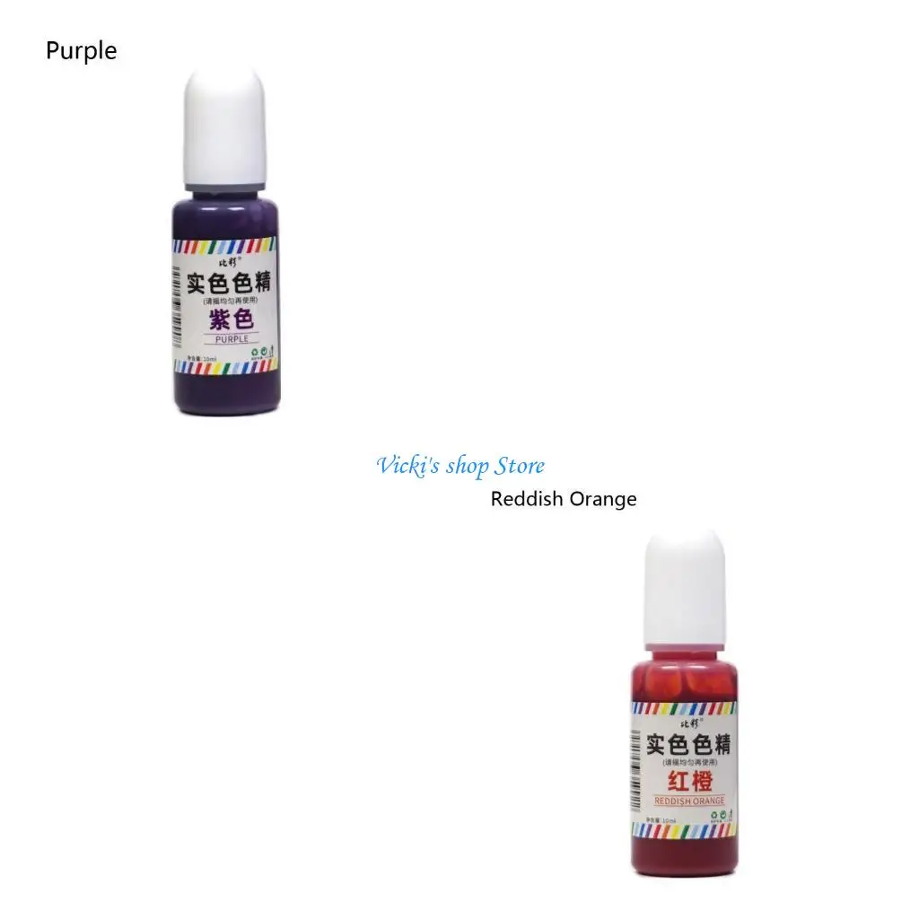 تلوين راتنج AB لأعمال الطلاء وصبغة راتنجات الإيبوكسي 12 لونًا 0.35 أونصة/10 مل