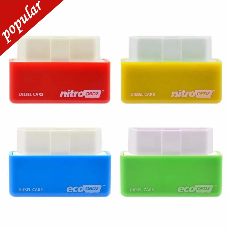 

4 Colors Nitro OBD2 EcoOBD2 15% Fuel Save More Power ECU Chip Tuning Box Plug & Driver NitroOBD2 Eco OBD2 For Benzine Diesel Car