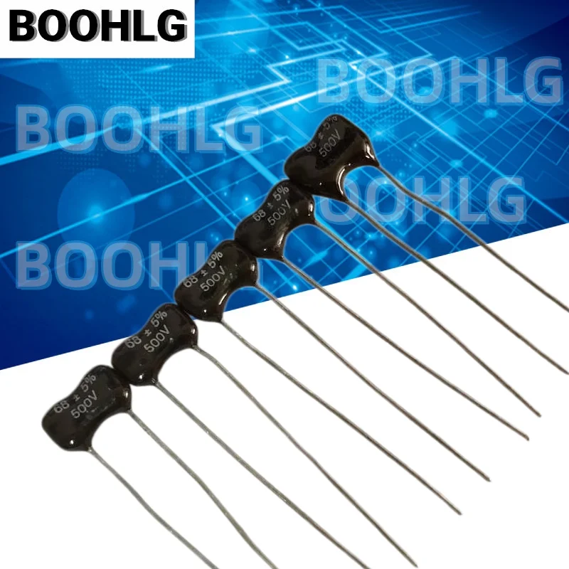 5PCS 68PF 500V Silver Mica Capacitor High Frequency Coupling Fever Silver Mica Capacitor