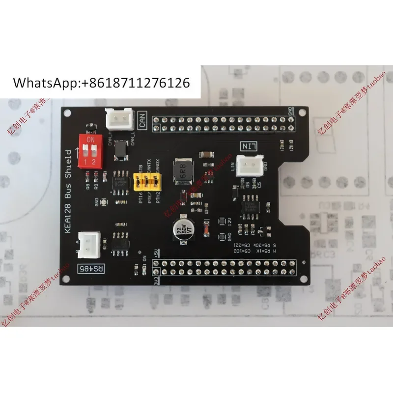 1pcs Freescale NXP KEA128 Development Board with CAN LIN RS485 Bus Expansion Module Compatible with KEA64 Microcontroller