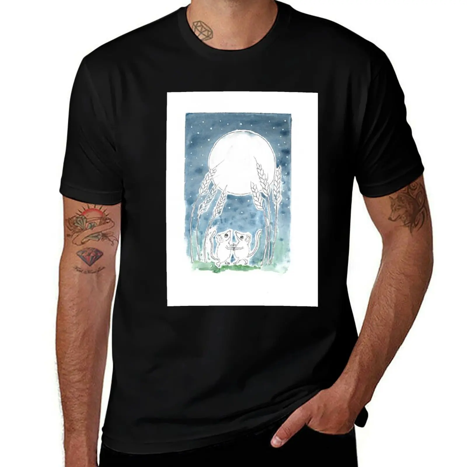 

Harvest Moon dancing mice T-Shirt summer 2025 anime shirt valentines boutique clothes mens t shirts top quality