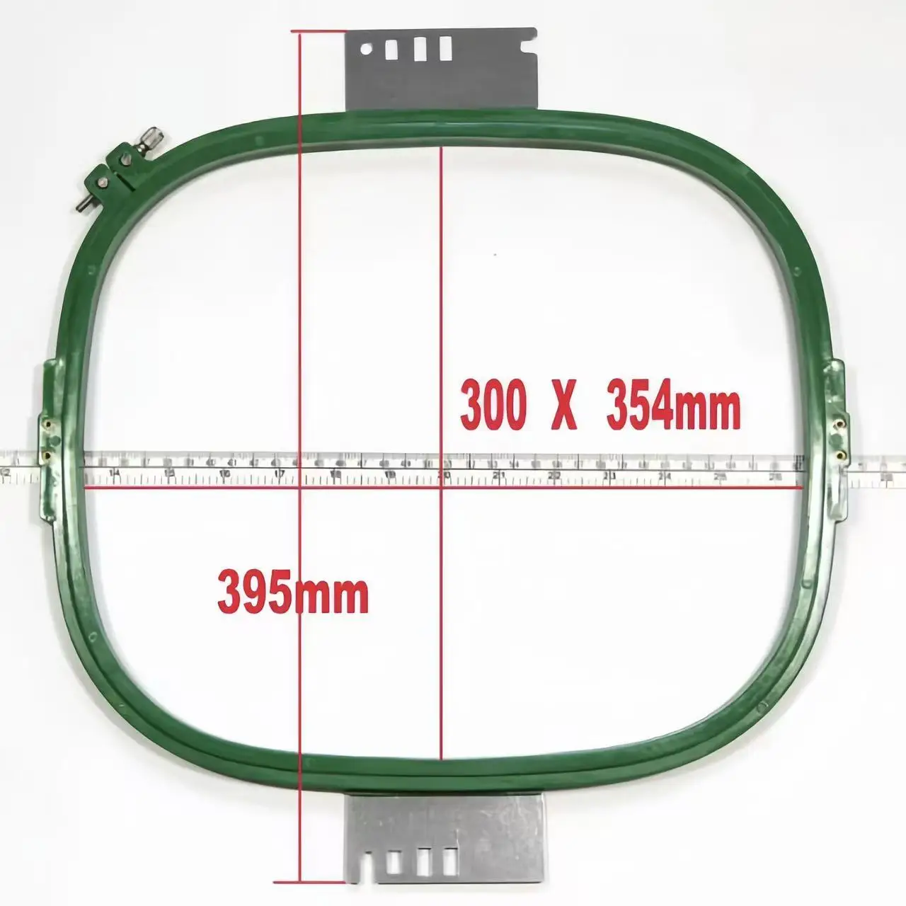 

Квадратная рамка 395 мм с одной головкой, пяльцы для вышивания 300x354 мм для домашнего и делового использования